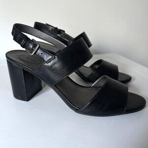 Life Stride Black Block Heel Sandals
